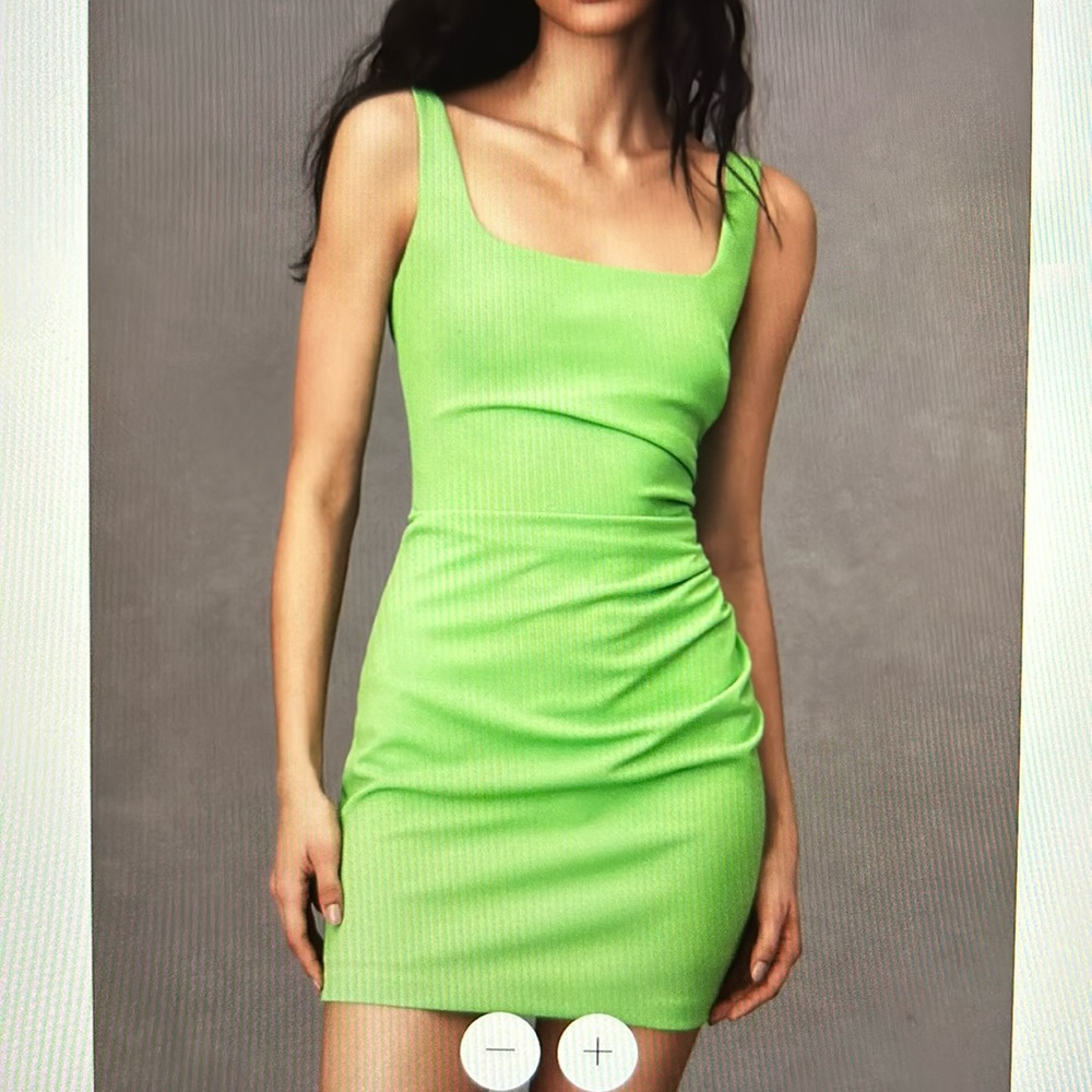 BHLDN Square-Neck Mini Dress